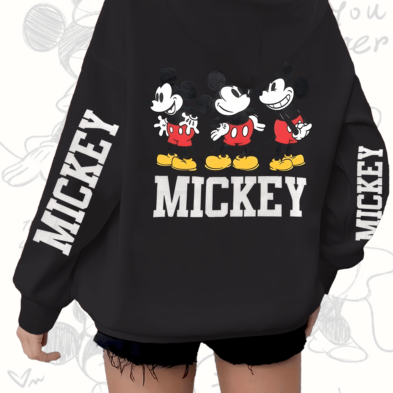 Girls Graphic Hoodie Red Casual Zipper Sweatshirt with Ruffled Hem