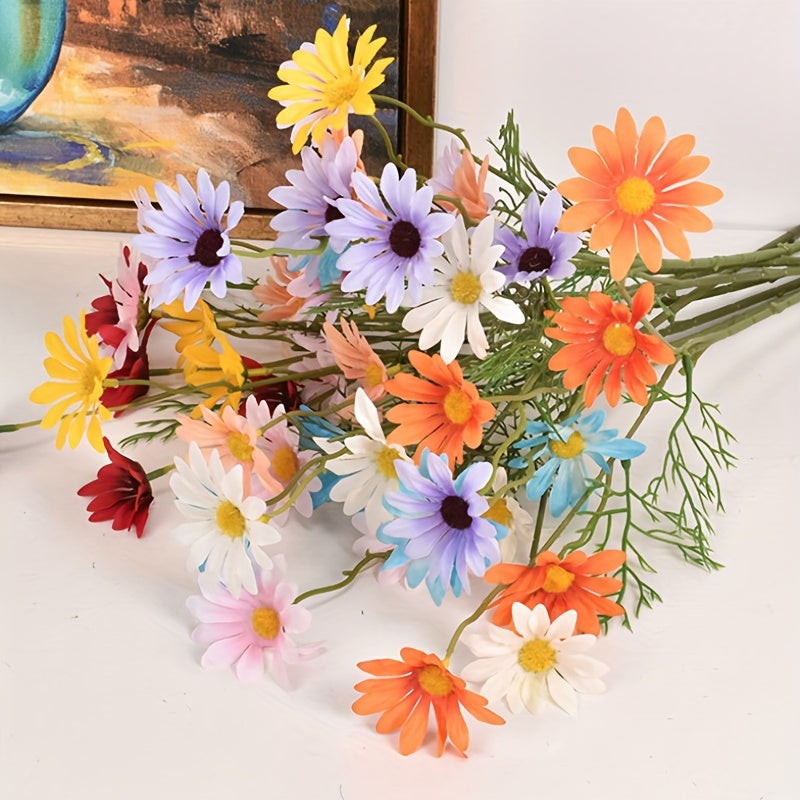 Artificial Daisy Bouquets Bulk Pack for Home Decor Weddings and Parties