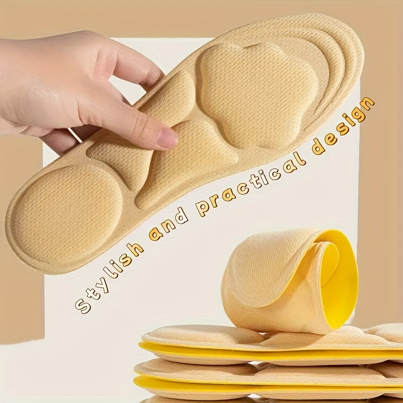 Women Breathable Comfortable Shoe Insoles 6 Pairs for High Heels Sports