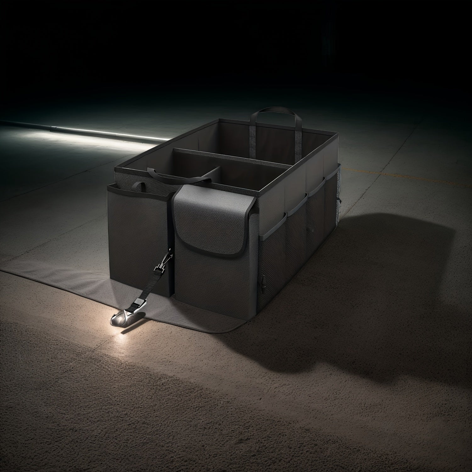 Folding Trunk Organizer for Vehicles Oxford Cloth Collapsible Durable Storage