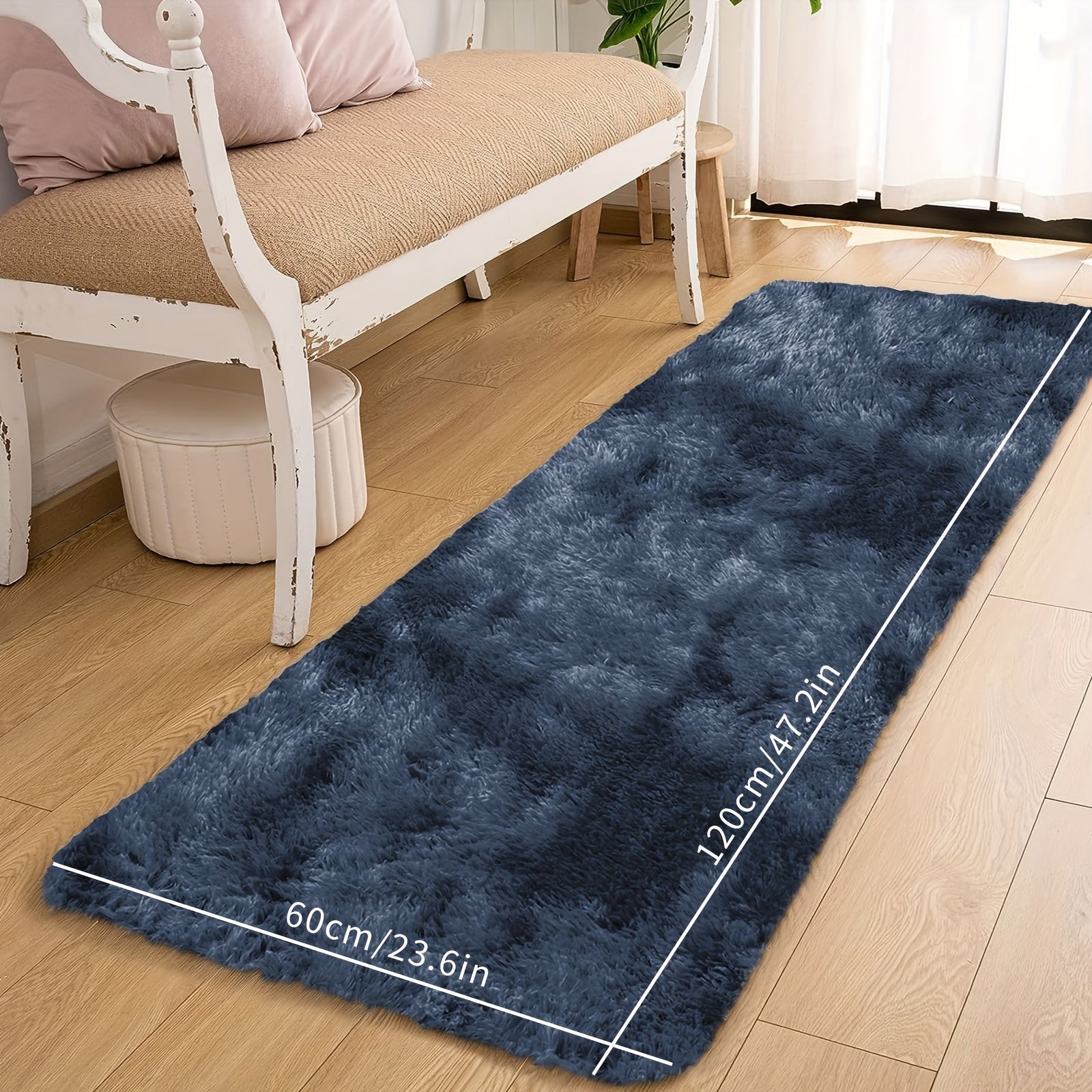 Luxurious Shag Area Rug for Living Room and Bedroom Non-Slip Plush Carpet