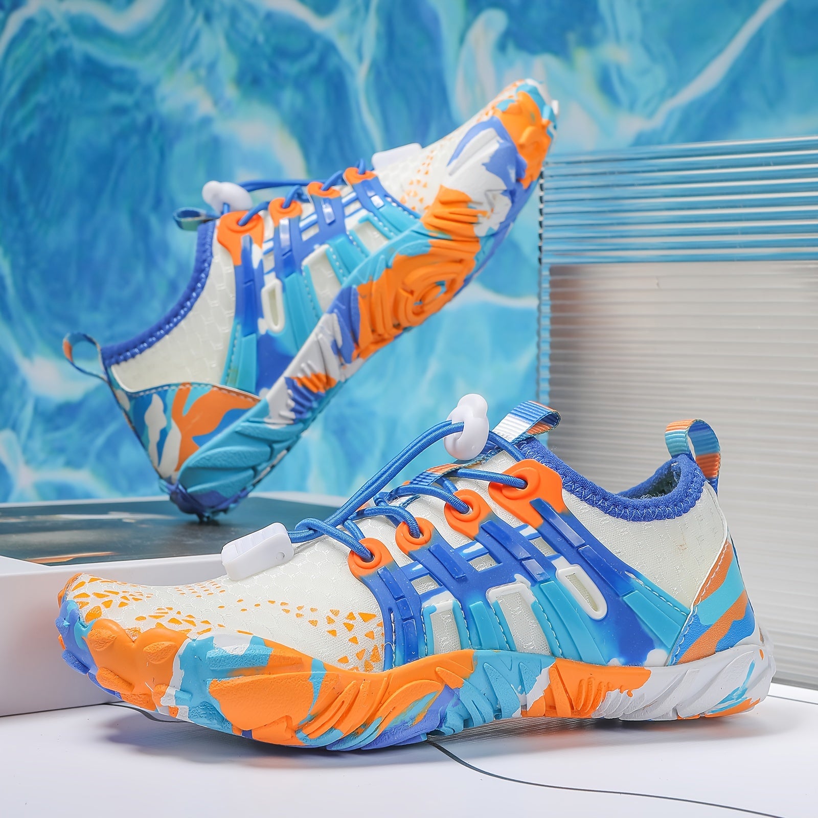 Детские водные туфли для плавания, серфинга, походов, с нескользящей, быстро сохнущей резиновой подошвой