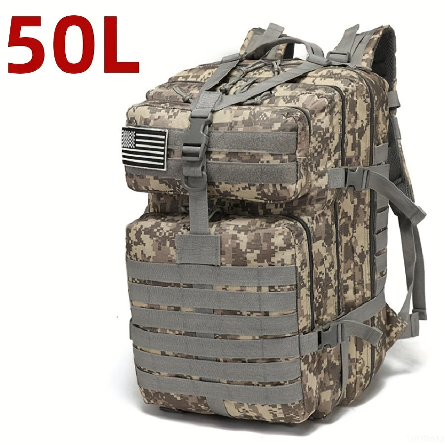 Waterproof Outdoor Backpack for Hiking Fishing Hunting 25L 50L Camo Oxford Cloth