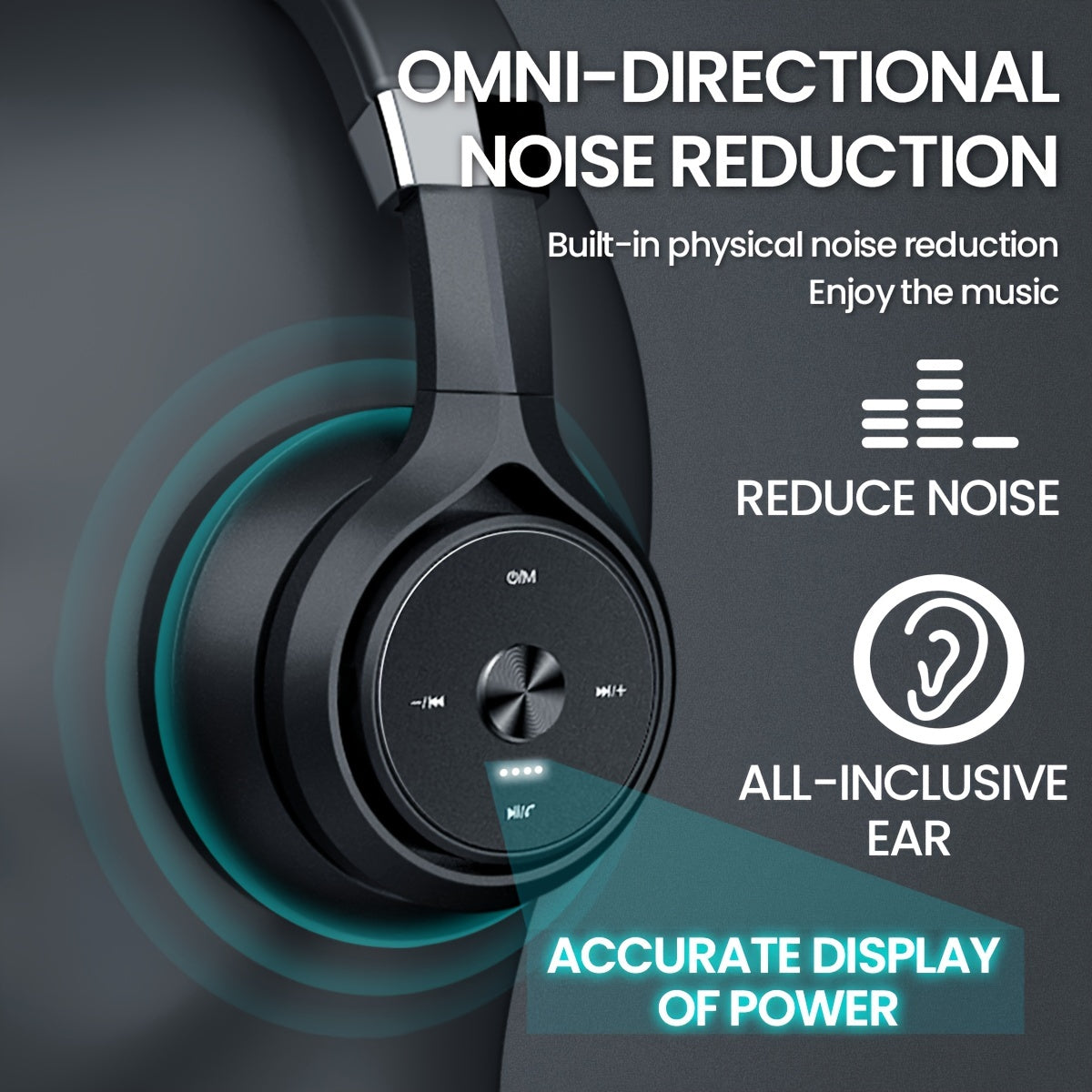Simli quloqchinlar, EQ musiqa rejimlari, mikrofon va 30 soatlik o‘ynash vaqti bilan. HiFi stereo, yig‘iladigan, engil dizayn, telefon va PC uchun chuqur bass bilan.