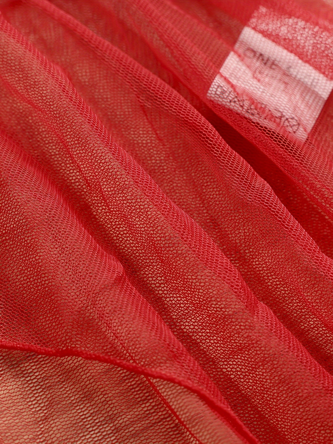 Women’s Sheer Mesh Lingerie Set with Knit Polyester Slip and Tulle Nightdress