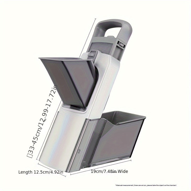 Manual Vegetable Cutter with Alloy Steel Blade Plastic Body for Slicing and Dicing