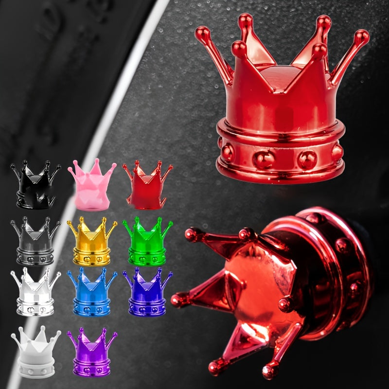 Universal Car Tire Valve Caps Crown Decoration Motorcycle Bicycle Accessory