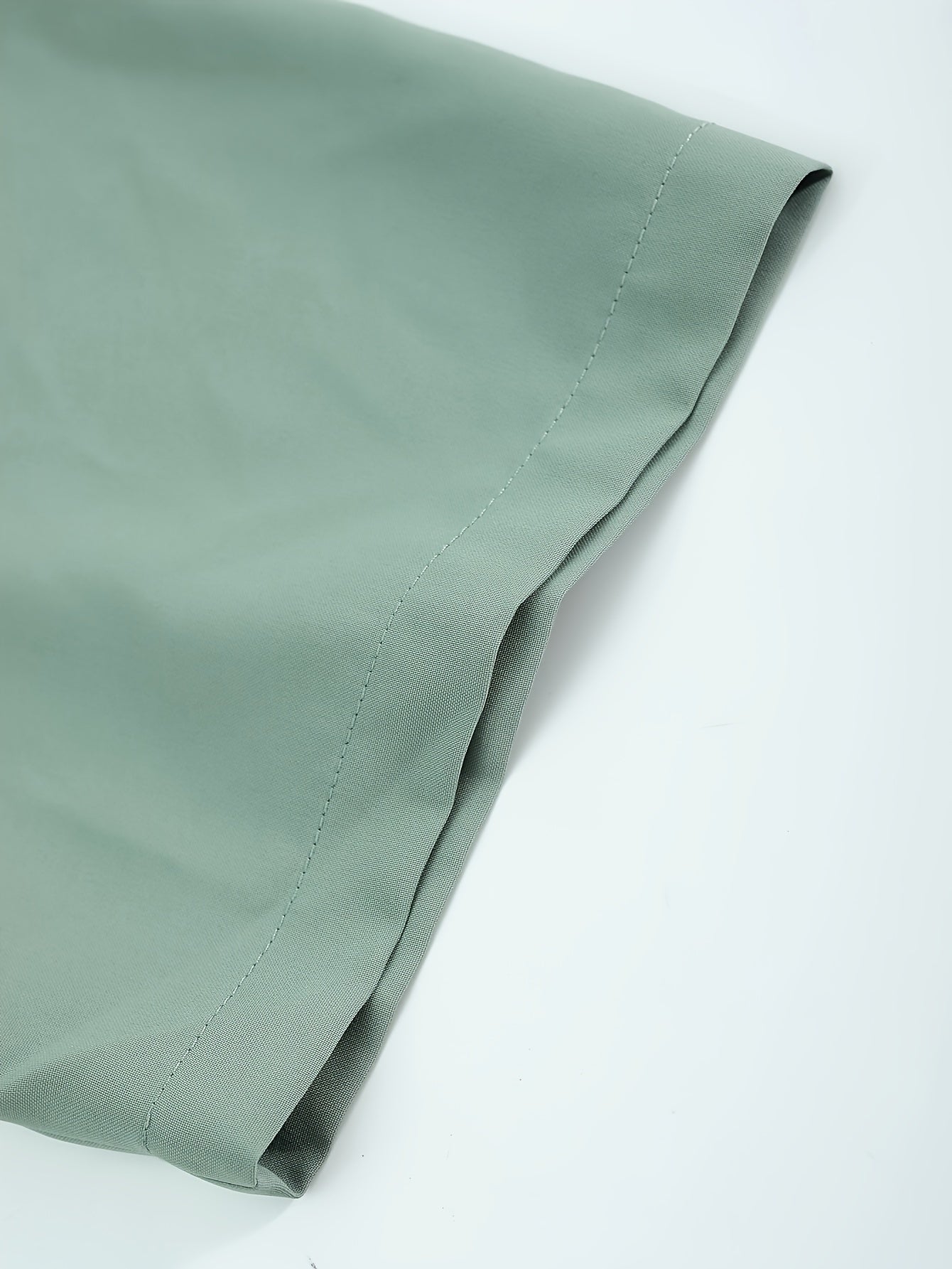 Men's Casual Suit-Inspired Set Short Sleeve Shirt and Loose Pants Polyester