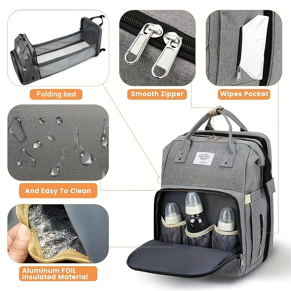 Foldable Diaper and Bottle Storage Bag Nylon Travel Baby Gift