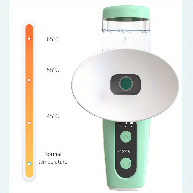 Unisex Portable USB Rechargeable Eye Mist Sprayer Cold Warm Humidifier