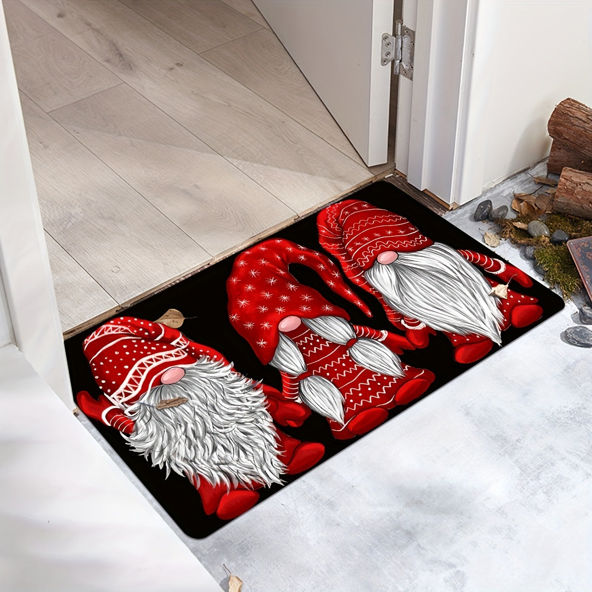 Alfombra de pasillo para cocina con duende de Navidad, antideslizante, impermeable y resistente a las manchas