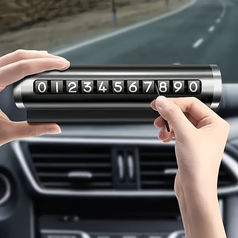 Vaqtinchalik to'xtash uchun telefon raqami plakati, transport vositasi aksessuari, yuqori haroratga chidamli