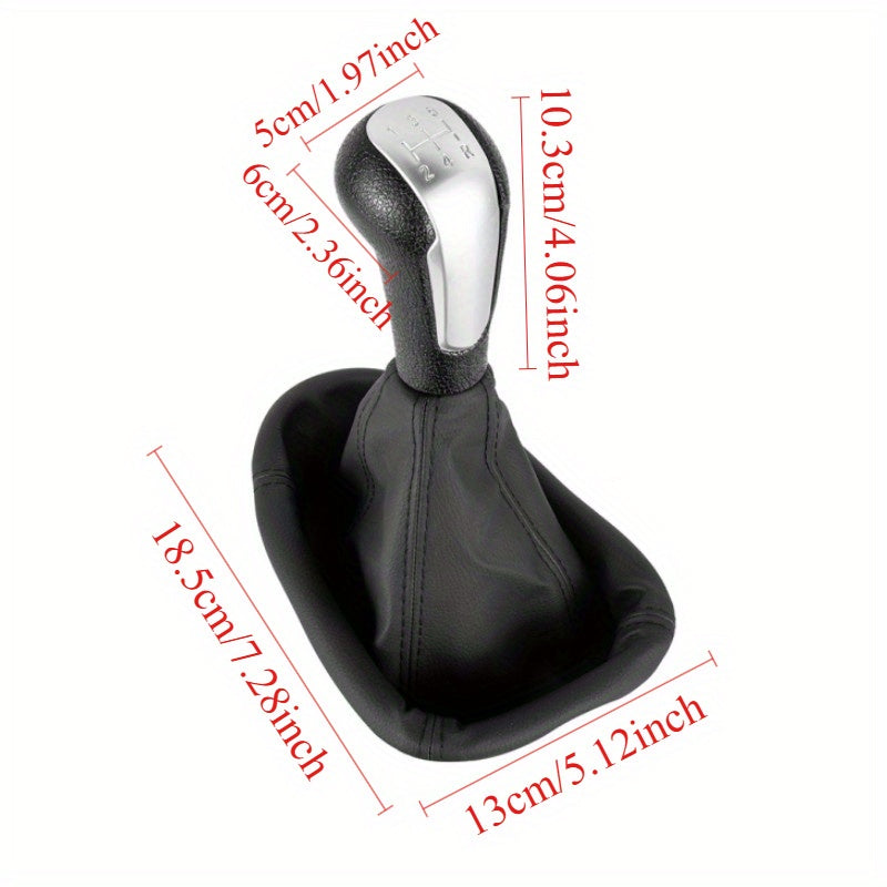 Car Gear Shift Knob Lever Gaiter Cover ABS Chrome 5 Speed Manual