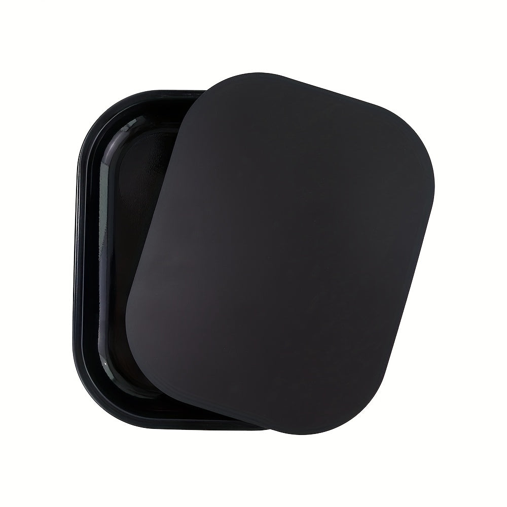 Metal and Plastic Rolling Tray with Magnetic Lid, 17.78x12.7 cm Household Organizer