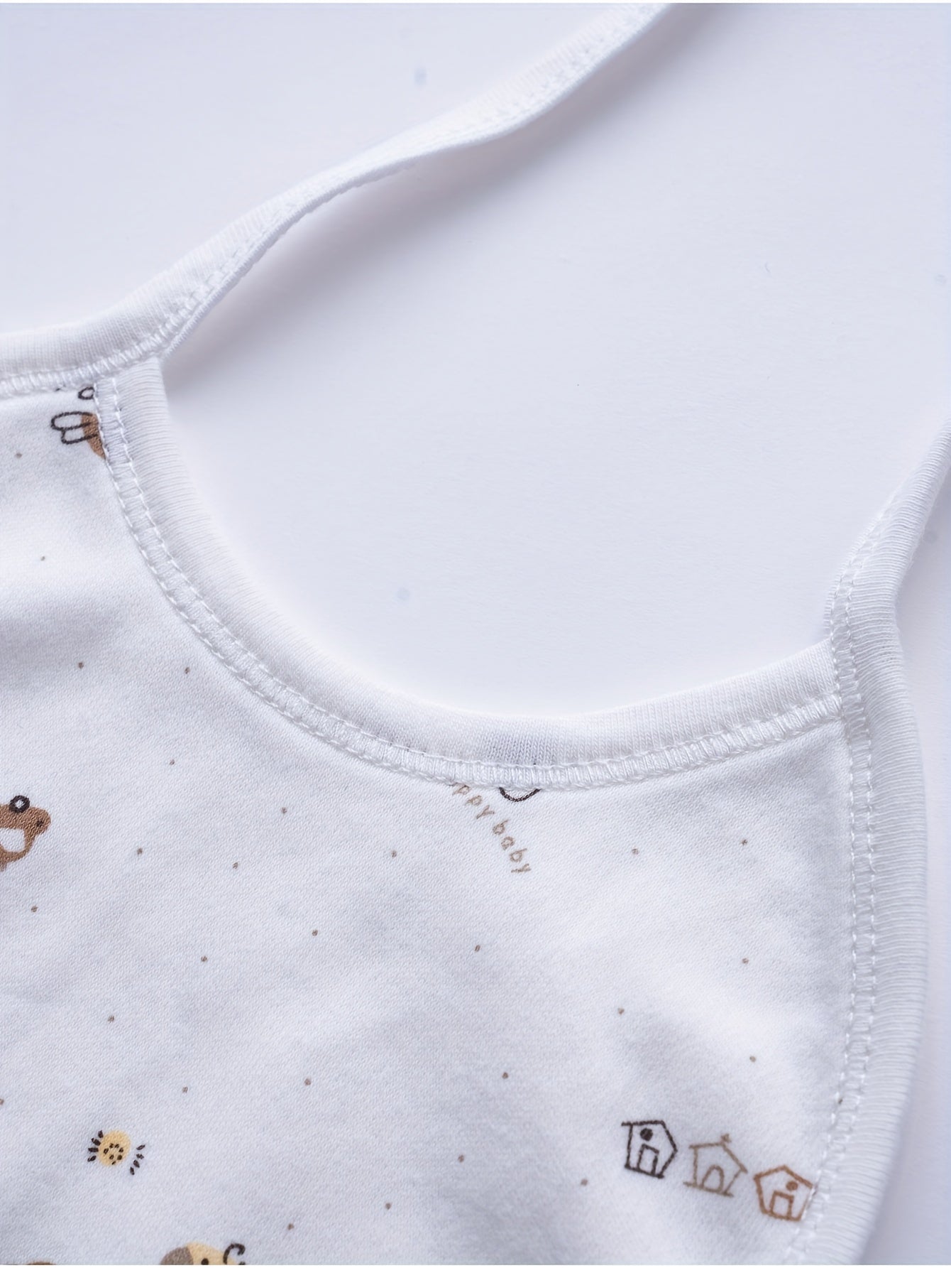 Newborn Baby 5-Piece Cotton Outfit Set with Cartoon Designs for Infants