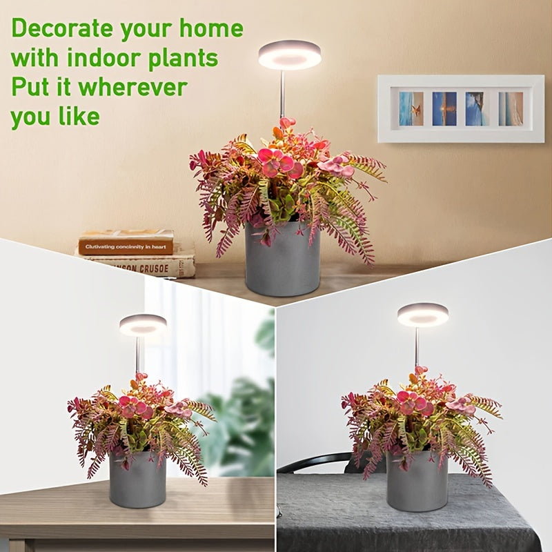 Indoor Plant LED Grow Light with Telescoping Stand Dimming Timer USB Powered