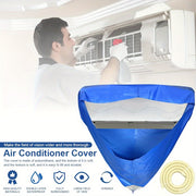 Home Air Conditioner Cover Large Hanging Cleaner with Drainage Pipe Reusable Water Bag