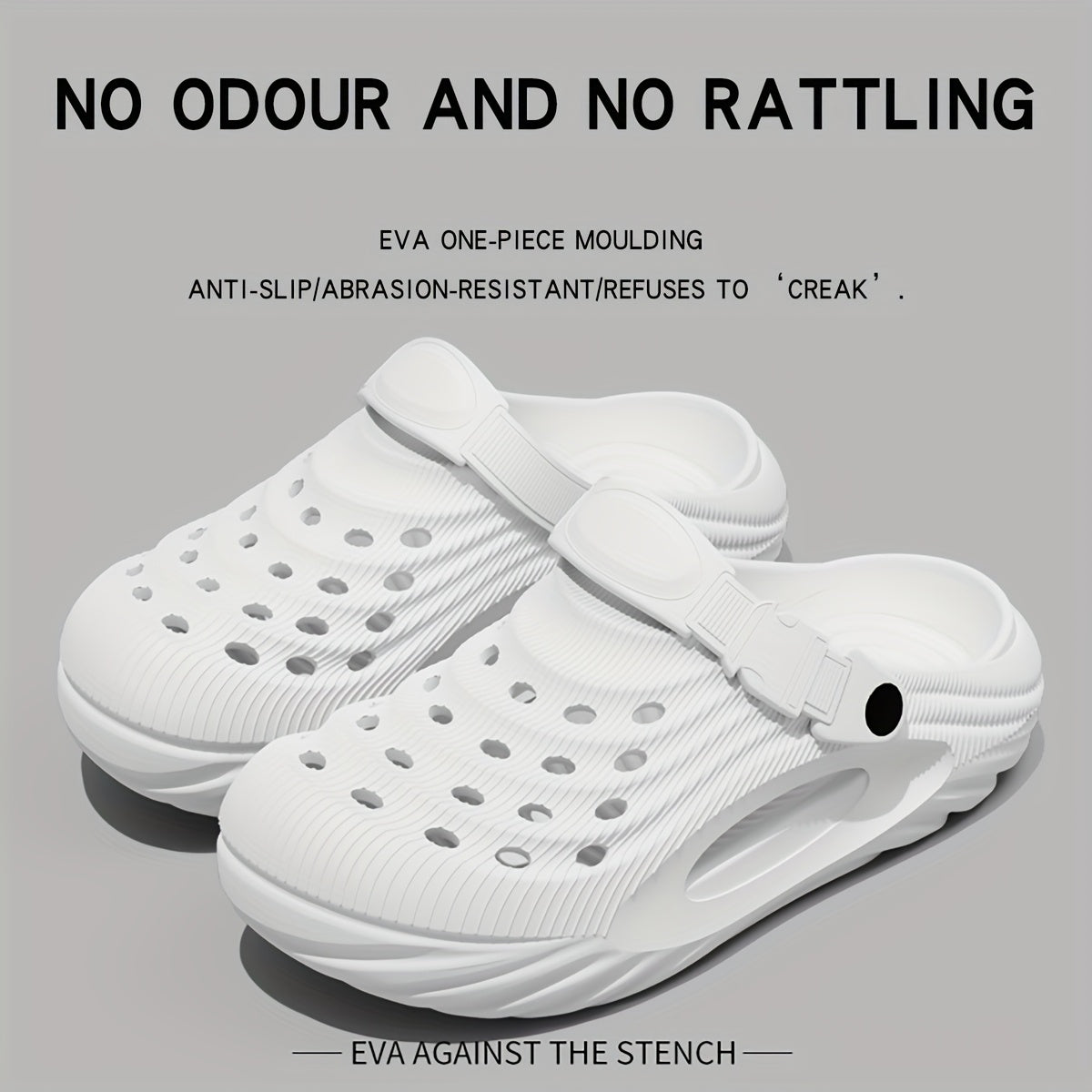 Unisex Summer Outdoor Sports Shoes EVA Solid Color Comfortable Garden Beach Street