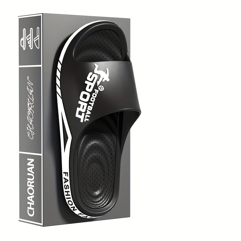 Sandalias deportivas de verano para hombre, antideslizantes, de EVA, para interiores, con punta redonda, de color sólido, casual