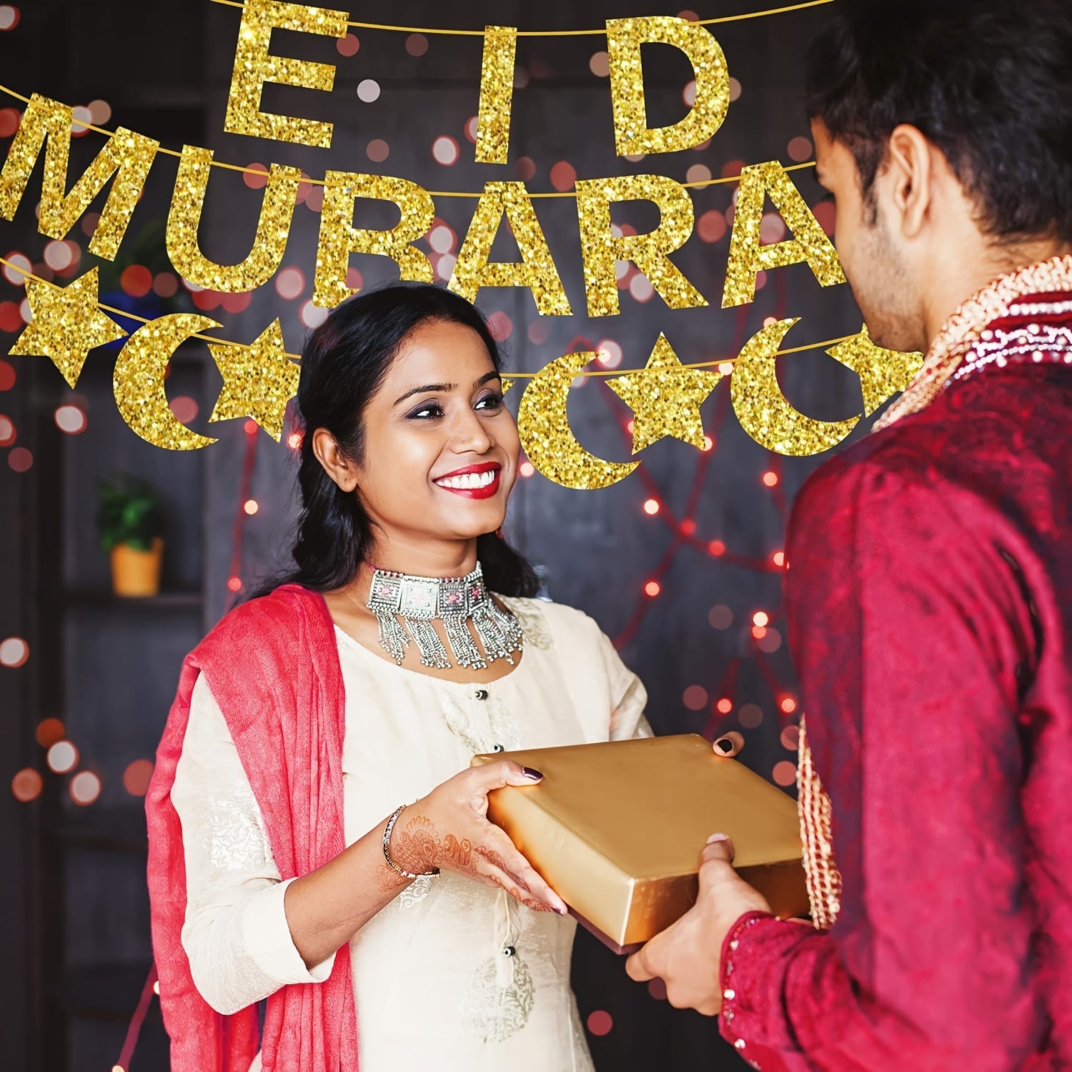 Eid Al Fitr Party Supplies Moon and Star Theme for Muslim Celebrations