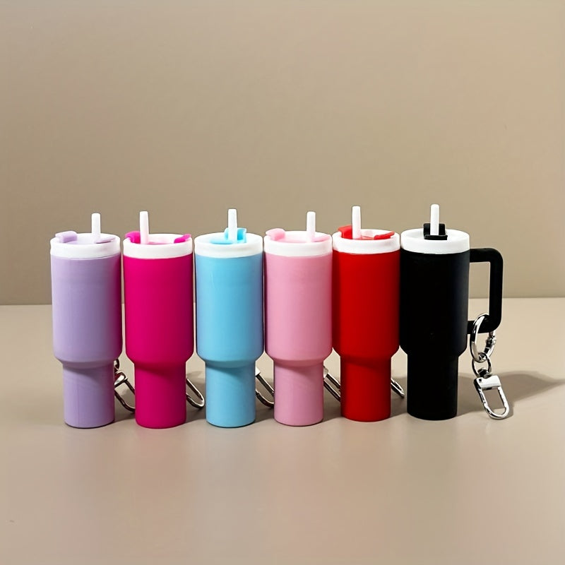 Mini Cup Keychain with Storage for Lipstick and Small Items, Cute Gift