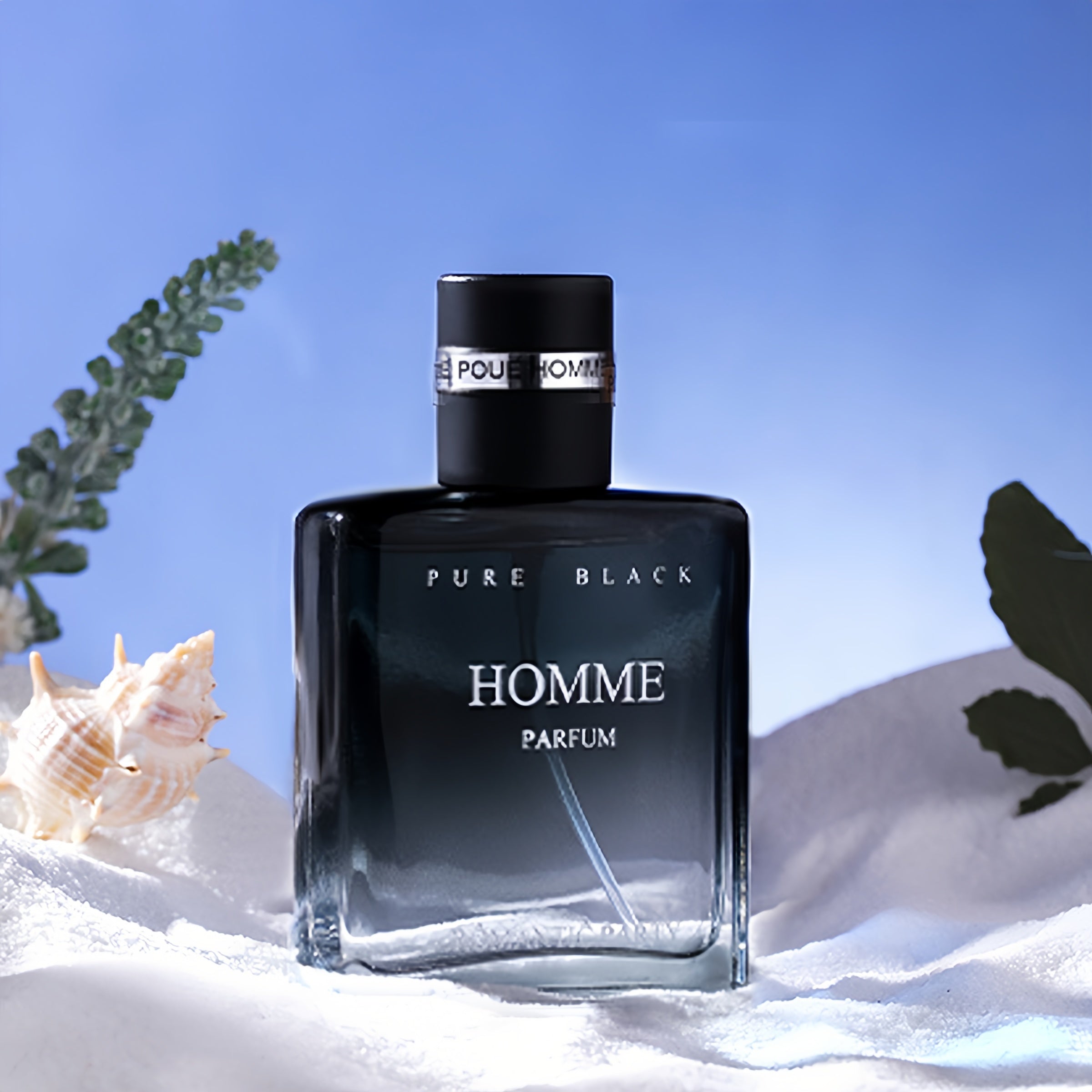 Men's Cologne Sunshine Blue Confident Black Long-Lasting Ocean Woody Scent