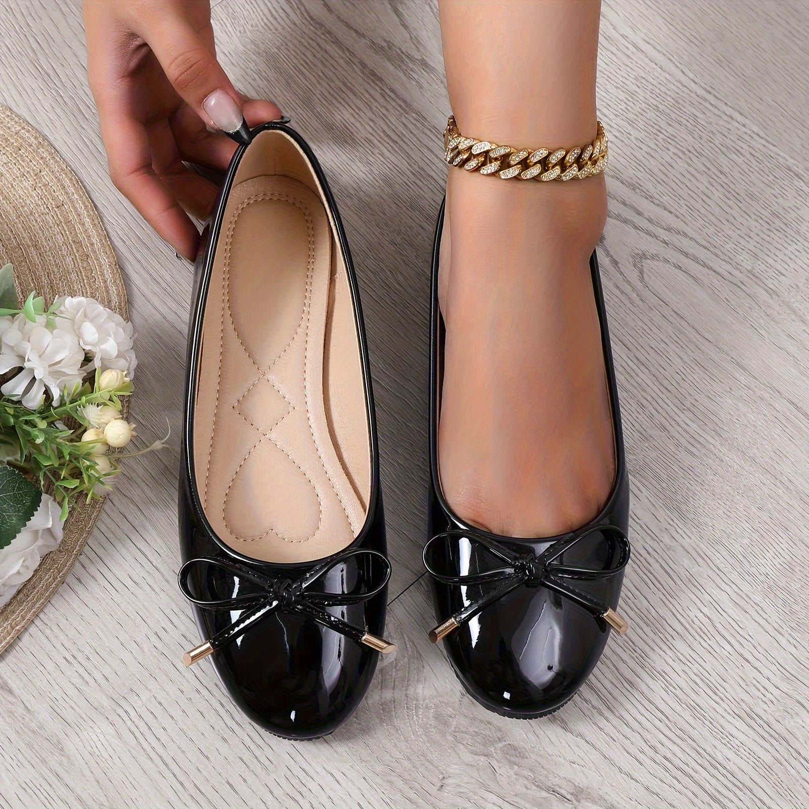 Zapatos planos para mujer, casuales, sin cordones, de color sólido, ligeros y cómodos