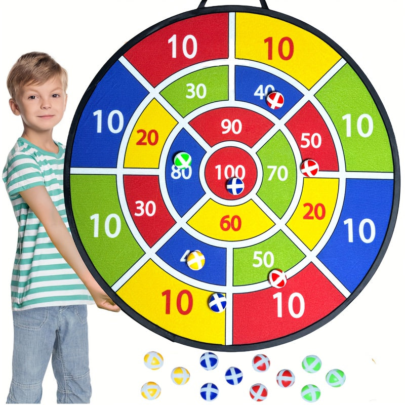 12-Piece Sticky Dart Board Game Set Indoor Outdoor Family Party Toy