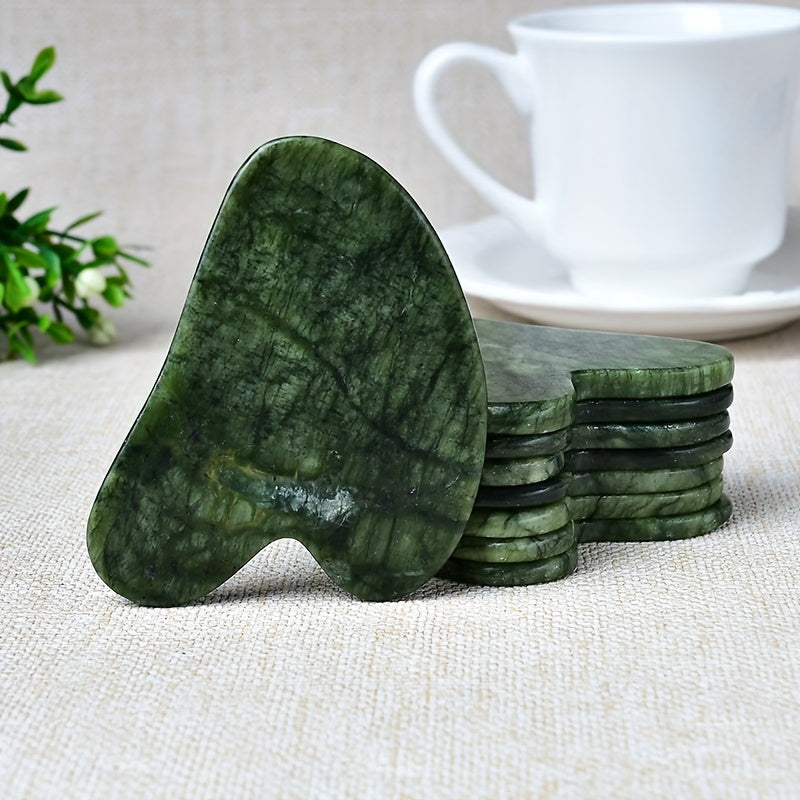 Tabiiy tosh qirqish taxtasi - yuz va tana parvarishi uchun massaj asbobi, 1 dona, 3 dona yoki 5 dona mavjud, qo'lda tayyorlangan va bayram sovg'asi uchun mukammal.