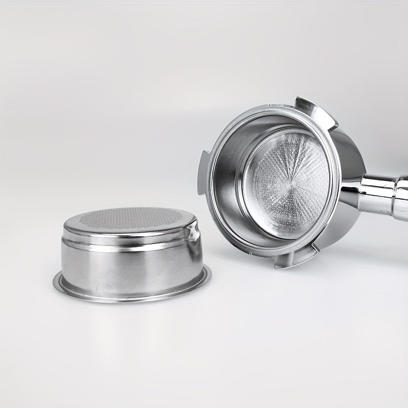 Delonghi portafilter uchun zanglamaydigan po'latdan yasalgan qahva filtr basketi, bosimsiz, 51mm, 1-chashka, 2-chashka, 4-chashka uchun mos, ko'r filtrni o'z ichiga oladi, barista asbobi