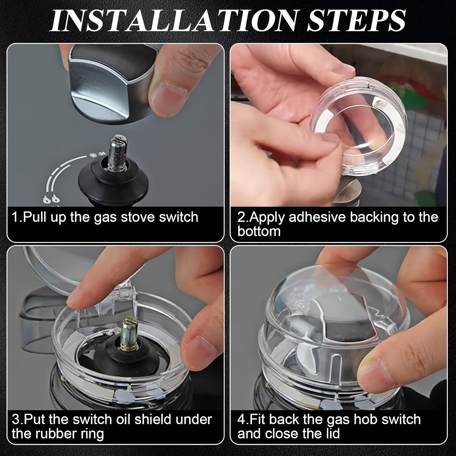 Gas Stove Cover Protective Knob Cover for Kitchen Safety and Accessories