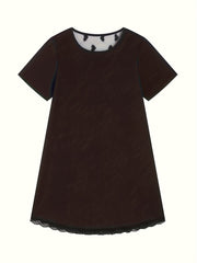 See-Through Lace Back Nightgown for Women Casual Sexy Lingerie