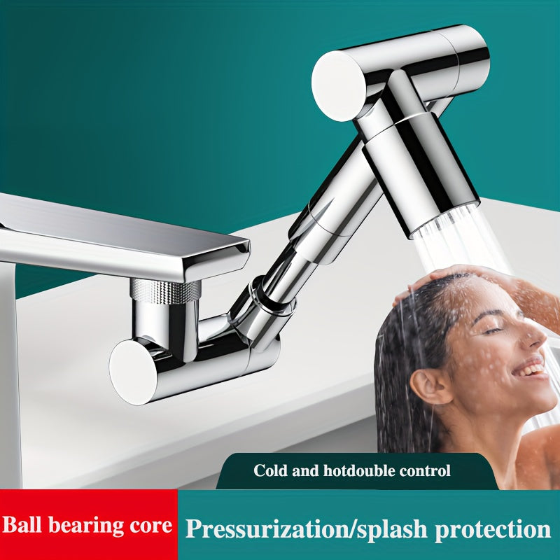Stainless Steel Kitchen Faucet with 360° Rotation and Dual Water Modes