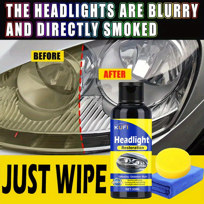 Motorcycle Headlight Restoration Kit No Sanding Oxidation Removal