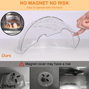 Clear Microwave Plate Cover Heat-Resistant Splatter Guard Reusable Airtight Lid