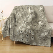 Flannel Throw Blanket Digital Print Art Hypoallergenic Polyester for All Seasons