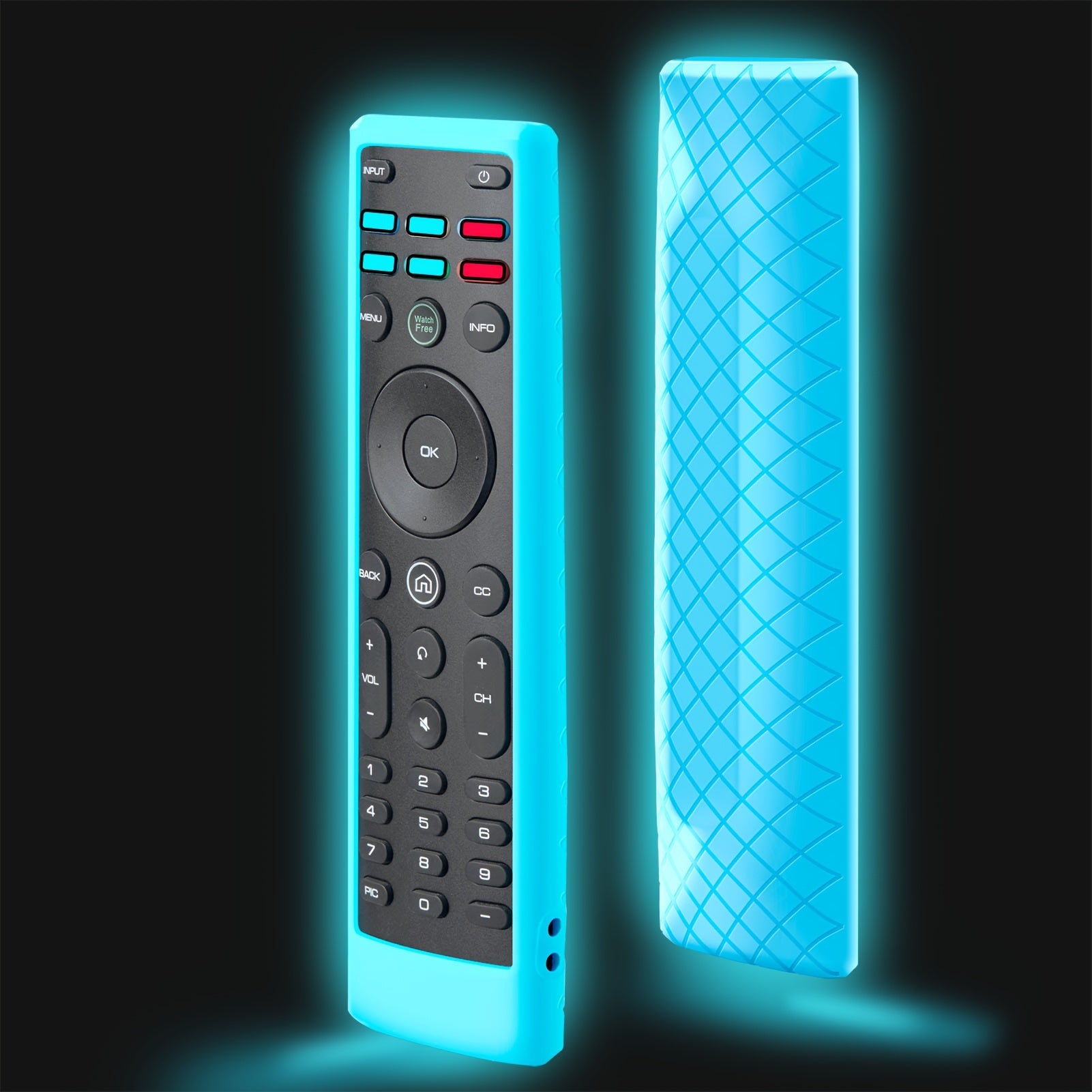 Glow-in-the-Dark Silicone Remote Cover for Vizio D Series TV Remote Control