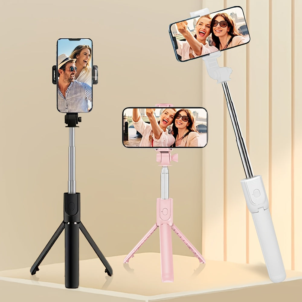 Durable Smartphone and Camera Tripod with Anti-Shake Selfie Stick for Indoor Outdoor Photography