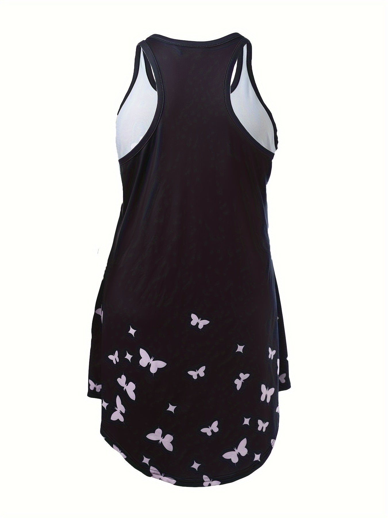 Женское ночное платье больших размеров из хлопка, повседневная пижама с принтом клевер и сердечком