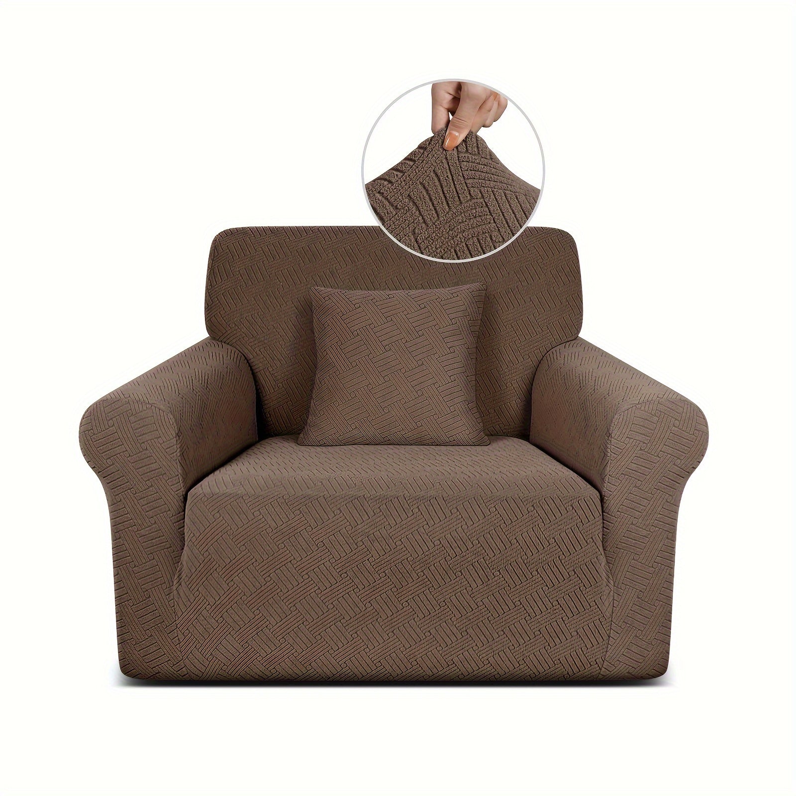 Thickened Jacquard Sofa Cover All-Elastic Bottom for 1-4 Seater Pet-Friendly