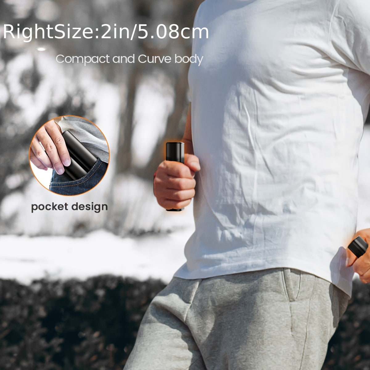 2 Packs Rechargeable Hand Warmers Quick Heat USB Portable for Outdoors