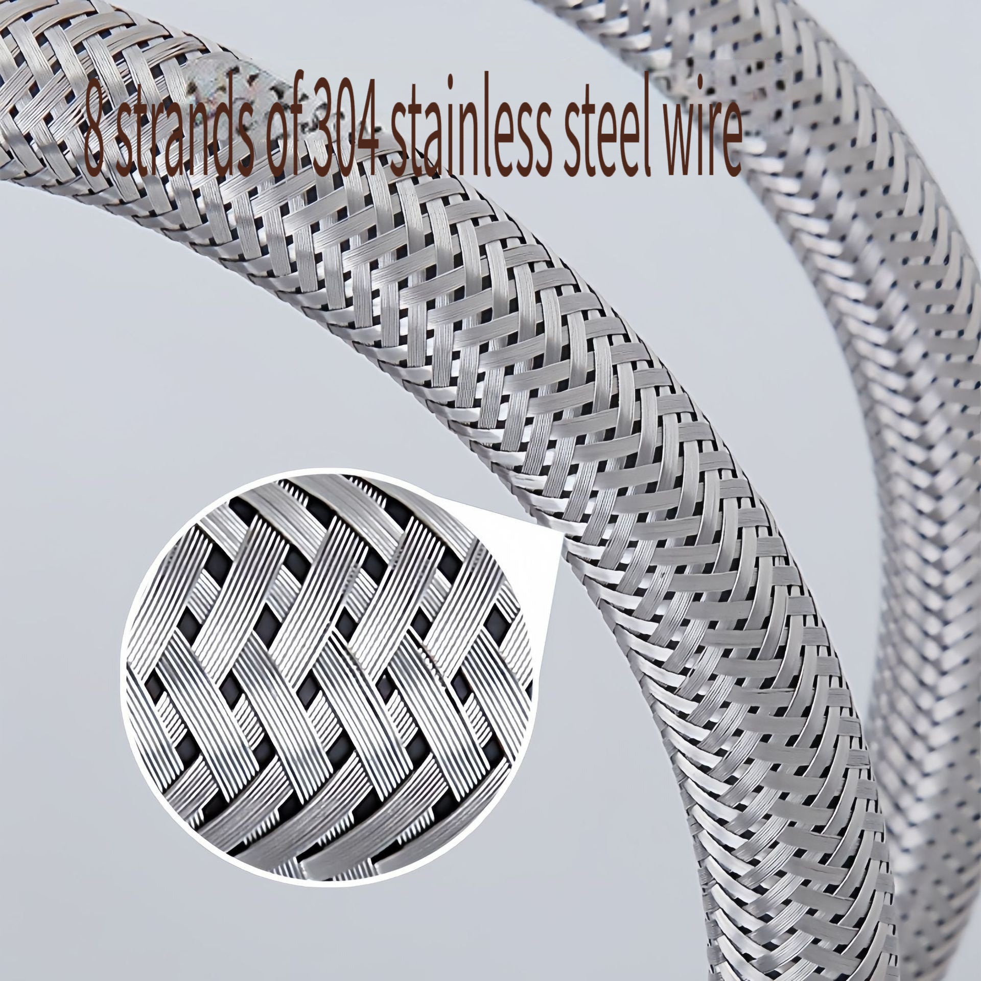 Stainless Steel Flexible Hose 304 Inner Wire Ripple Kitchen Restaurant Use