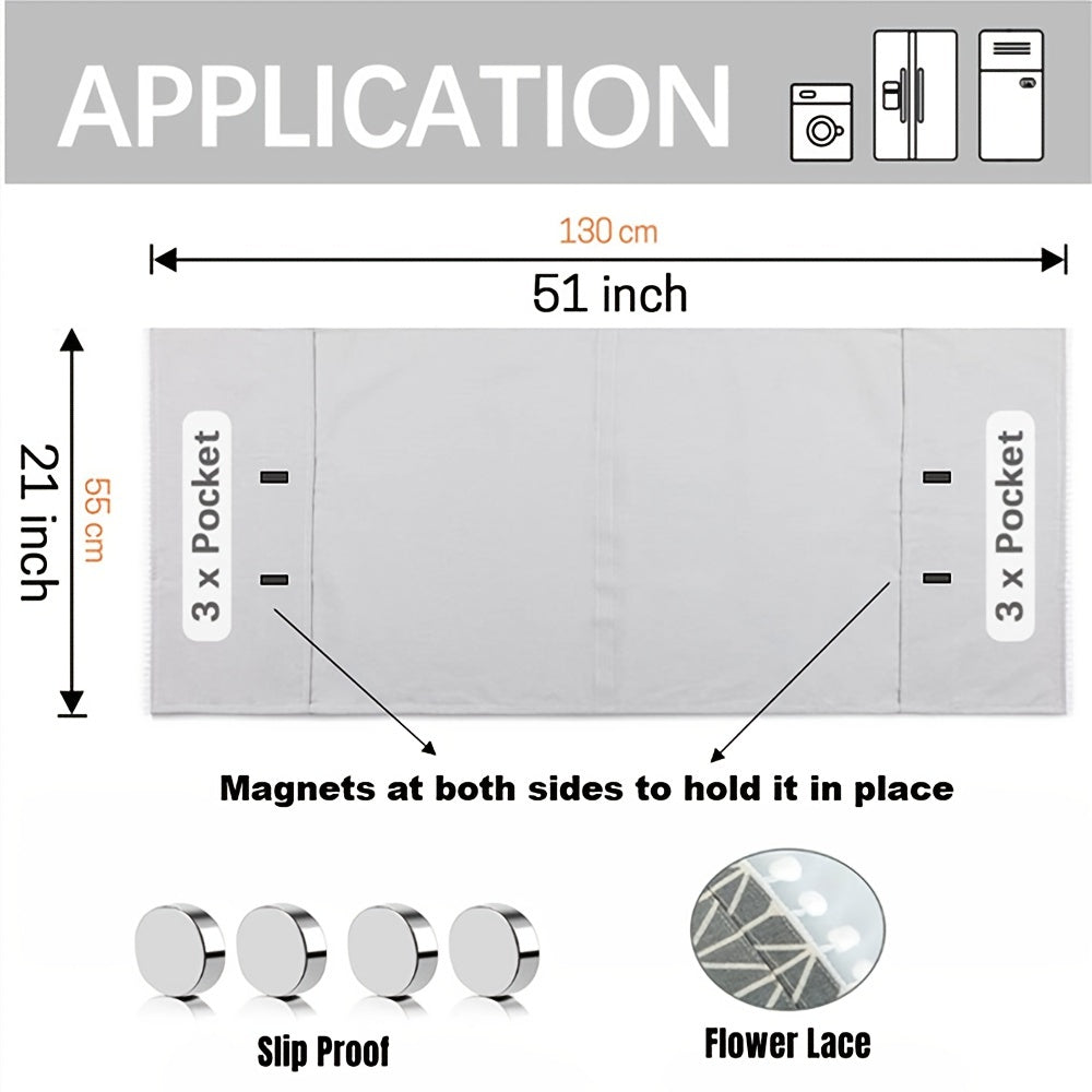Многофункциональный чехол для бытовой техники с карманами для стиральной машины, сушилки, холодильника