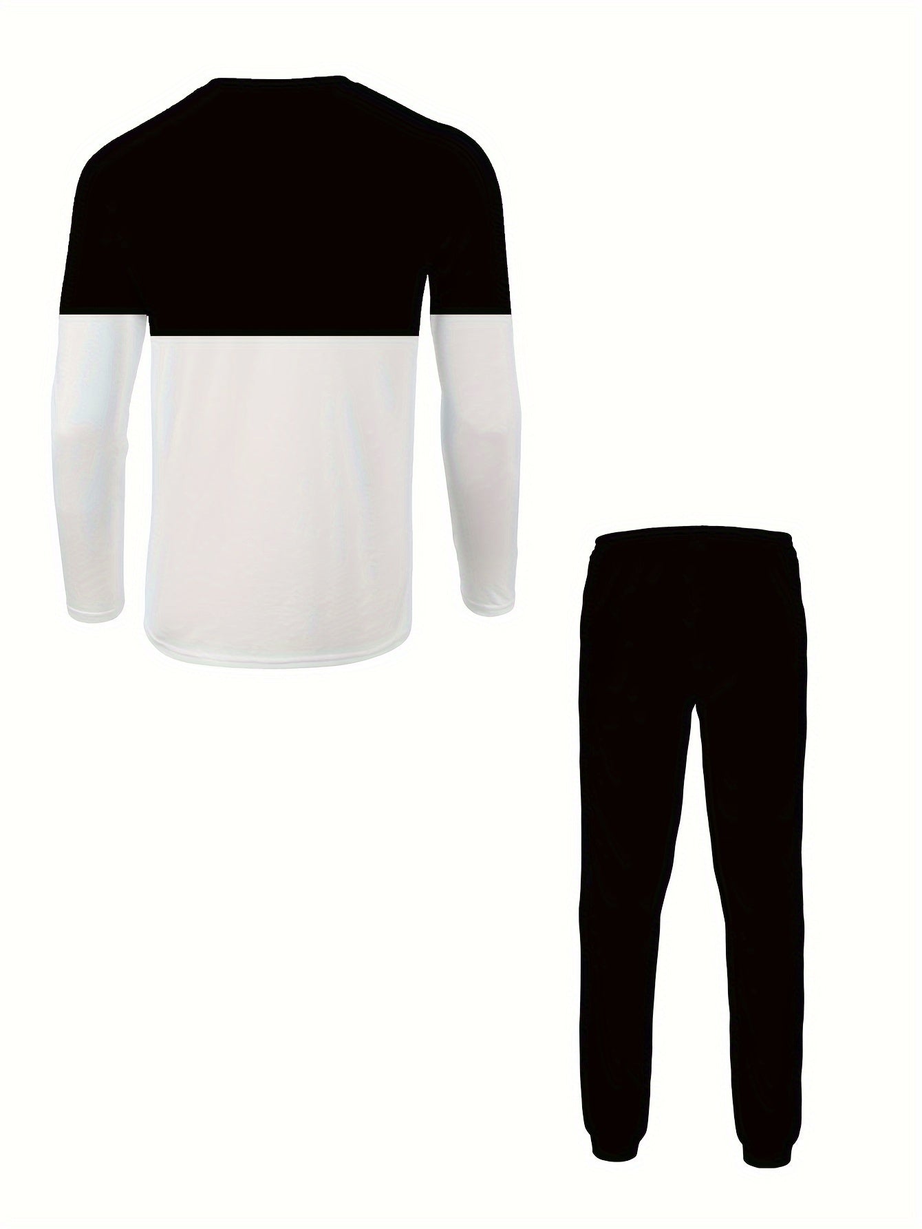 Men's Plus Size Cartoon King Print Sports Casual Sweatsuit Set Polyester Knit with Pockets