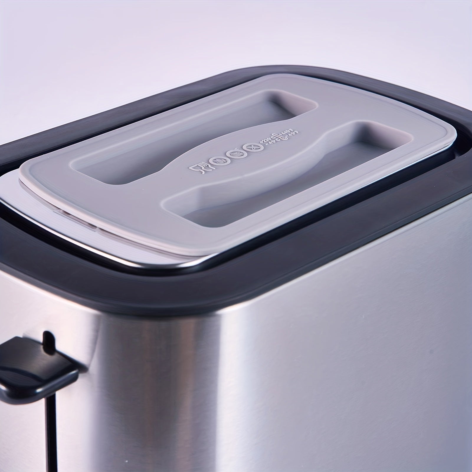 2 va 4 bo'lakli tosterlar uchun chang o'tkazmaydigan qopqoq, silikon oziq-ovqatga xavfsiz himoya