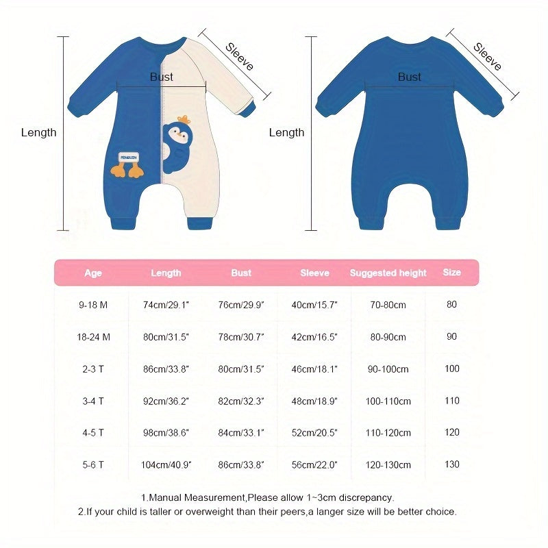 Синий унисекс спальный мешок MICHLEY с принтом животных, изготовленный из полиэстерового флиса с раздельным дизайном ног и застежкой на молнии. Машинная стирка, подходит для детей в возрасте от 3 до 6 лет.
