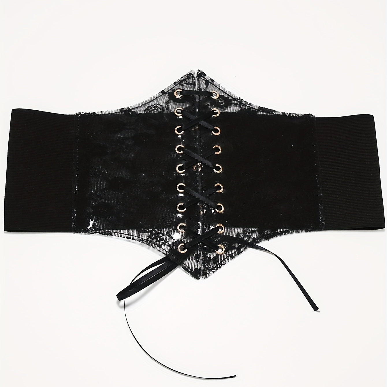Elastic Lace Belt for Women Hollow Out Corset Waistband Girdle for Elegant Dresses