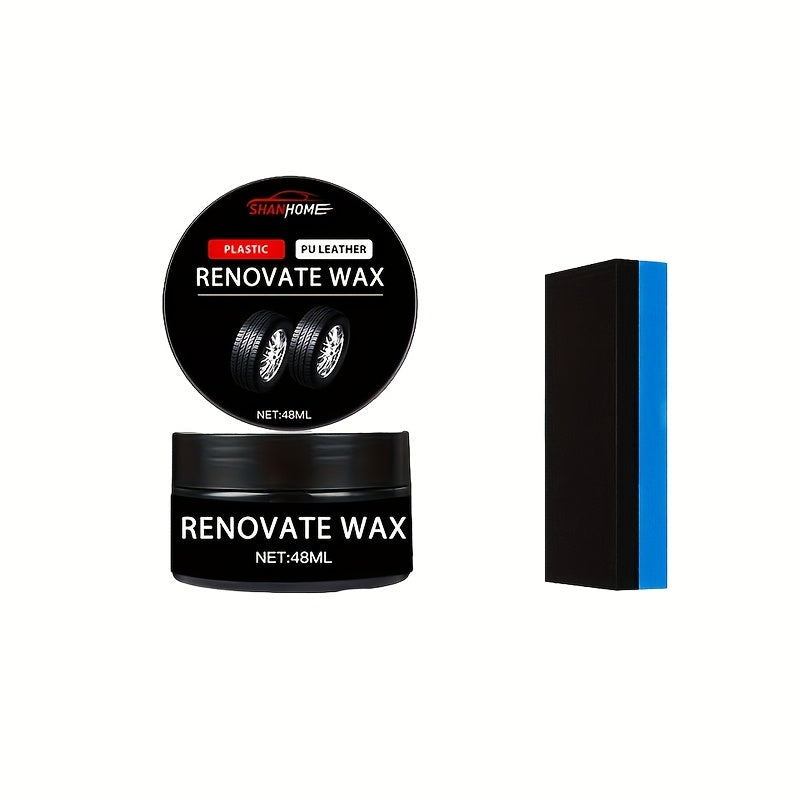 Cera restauradora de plástico para autos, reparación de arañazos en parachoques e interiores