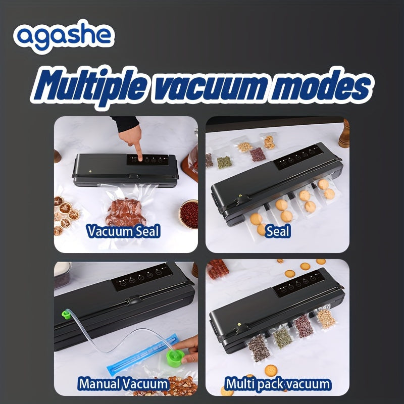 Máquina selladora automática de vacío con cortador de 32cm de ancho máximo de sellado para conservación de alimentos