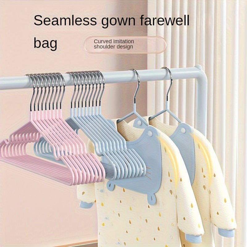 20 Non-Slip Metal Baby Hangers Space-Saving Nursery Clothing Storage